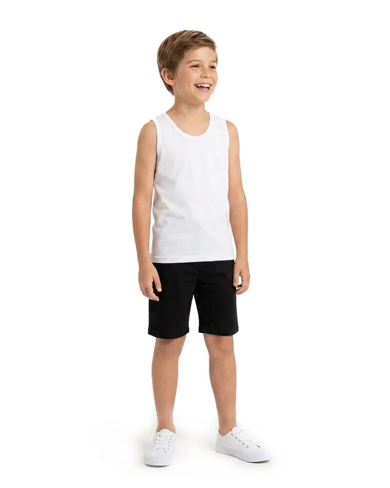 ART.208 MUSCULOSA NIÑO BLANCA LISA
