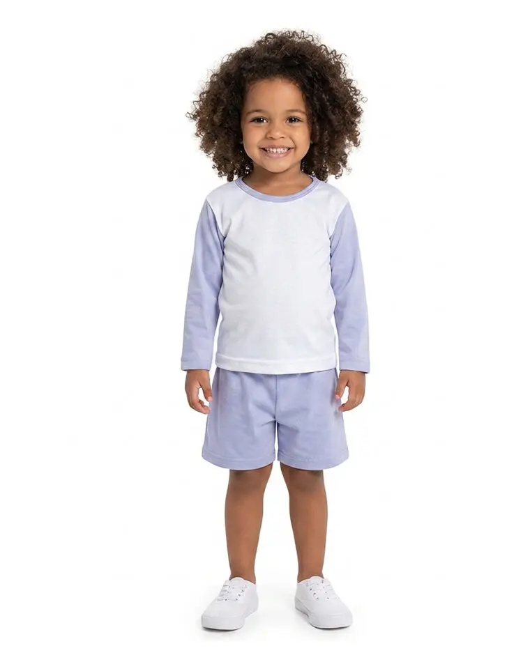 art.9211 remera combinada lisa manga larga