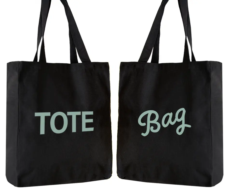 Tote Bag Negra con fuelle